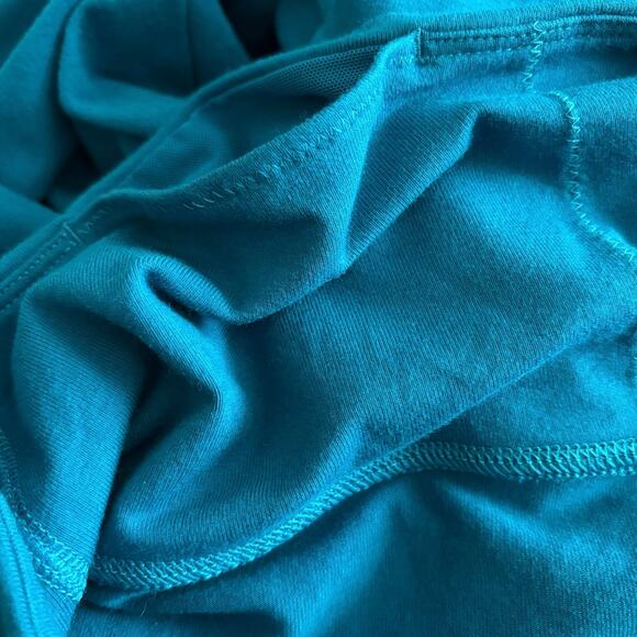 Victoria’s Secret Moyenne zipper hem leggings boot flare stretch turquoise XL - Picture 5 of 8